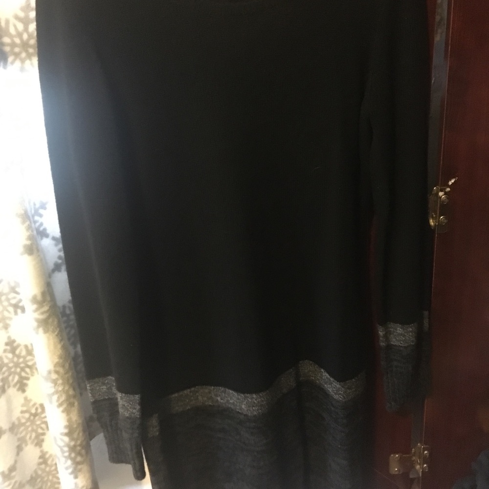 Grey sweater dress